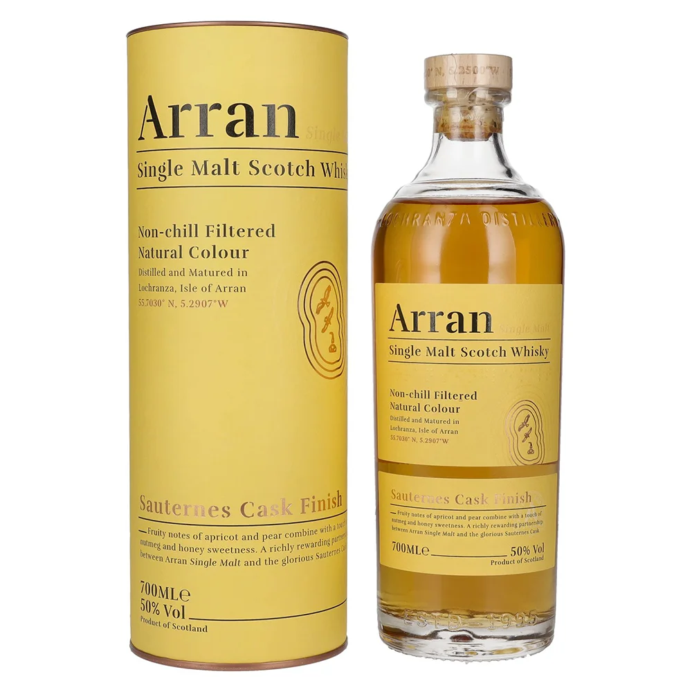 Škotski viski Arran Single Malt SAUTERNES CASK FINISH poklon kutija 0,7 L
