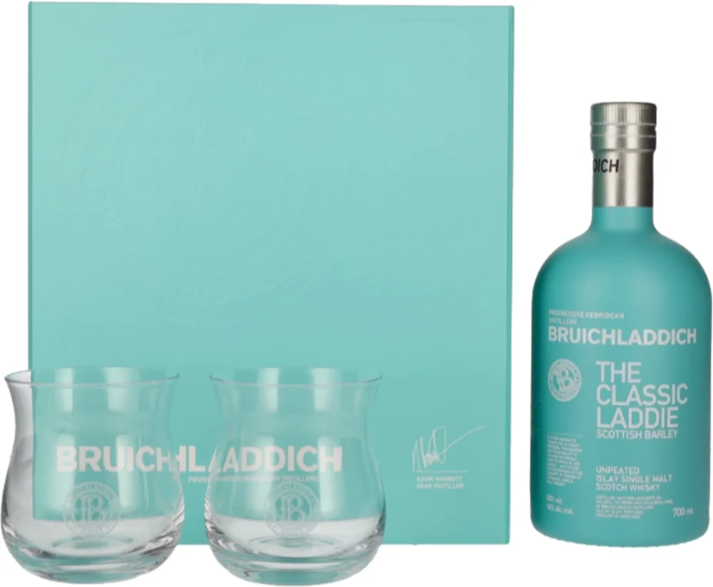 Škotski viski Bruichladdich THE CLASSIC LADDIE Single Malt + 2 čaše 0,7 L