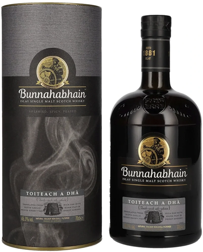 Škotski viski Bunnahabhain TOITEACH A DHA Single Malt poklon kutija 0,7 L