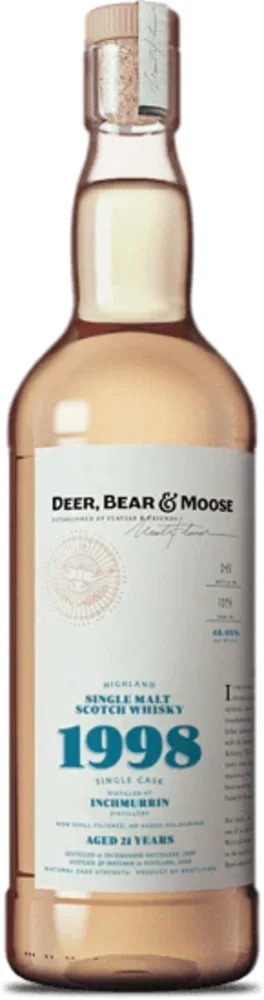 Škotski viski Deer, Bear & Moose Inchmurrin 1998 0,7 L