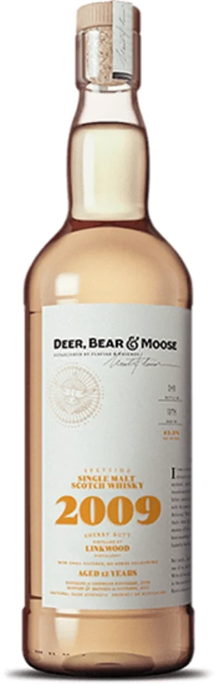 Škotski viski Deer, Bear & Moose Linkwood 2009 0,75 L