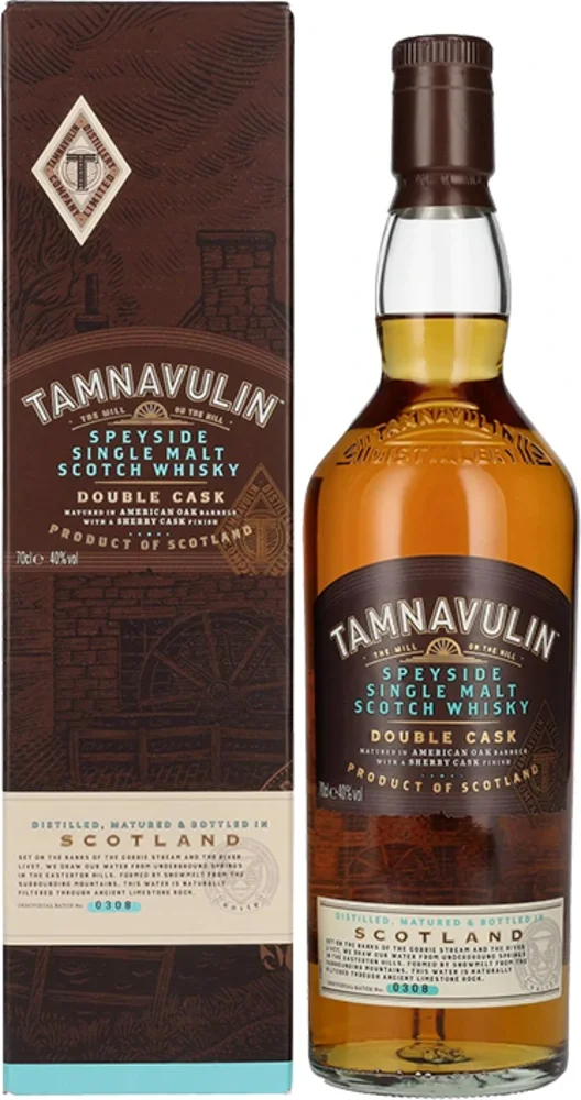Škotski viski Double Cask Single Malt Tamnavulin poklon kutija 0,7 L