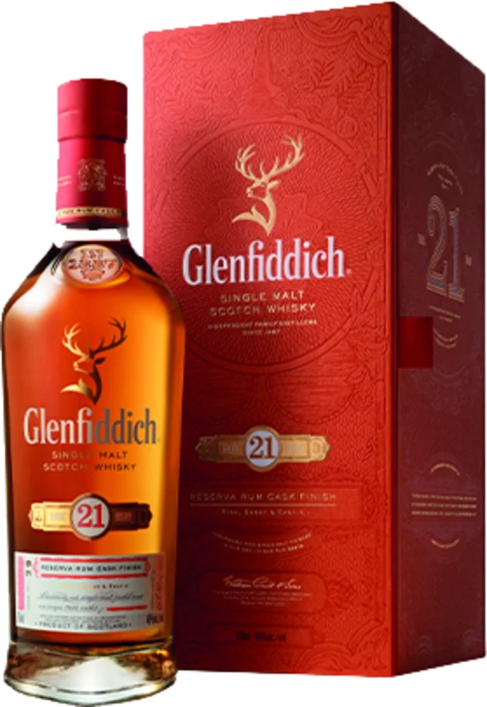 Škotski viski Glenfiddich 21y GRAN RESERVA Rum Cask Finish poklon kutija 0,7 L