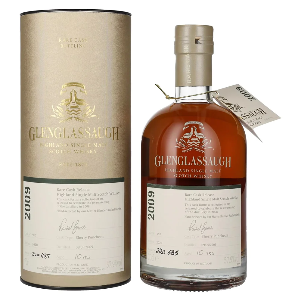 Škotski viski Glenglassaugh 10 Years Old RARE CASK RELEASE 2009 Sherry Puncheon Batch poklon kutija 0,7 L