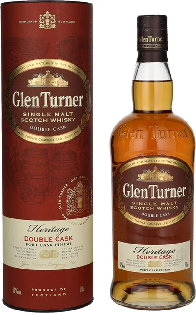 Škotski viski Heritage Double Port Cask Finish Glen Turner poklon kutija 0,7 L