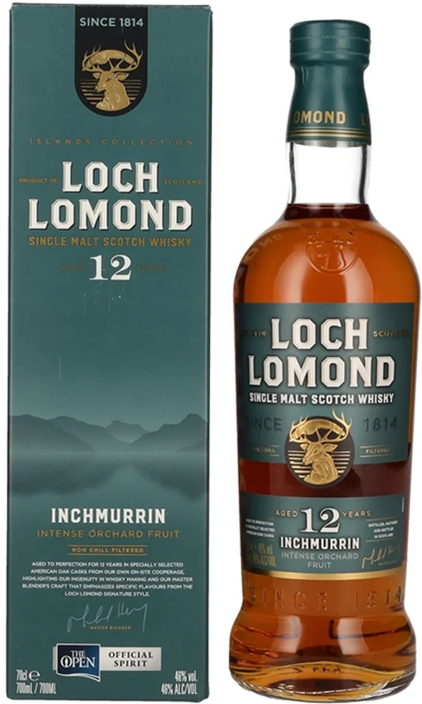 Škotski viski Inchmurrin 12y Loch Lomond poklon kutija 0,7 L