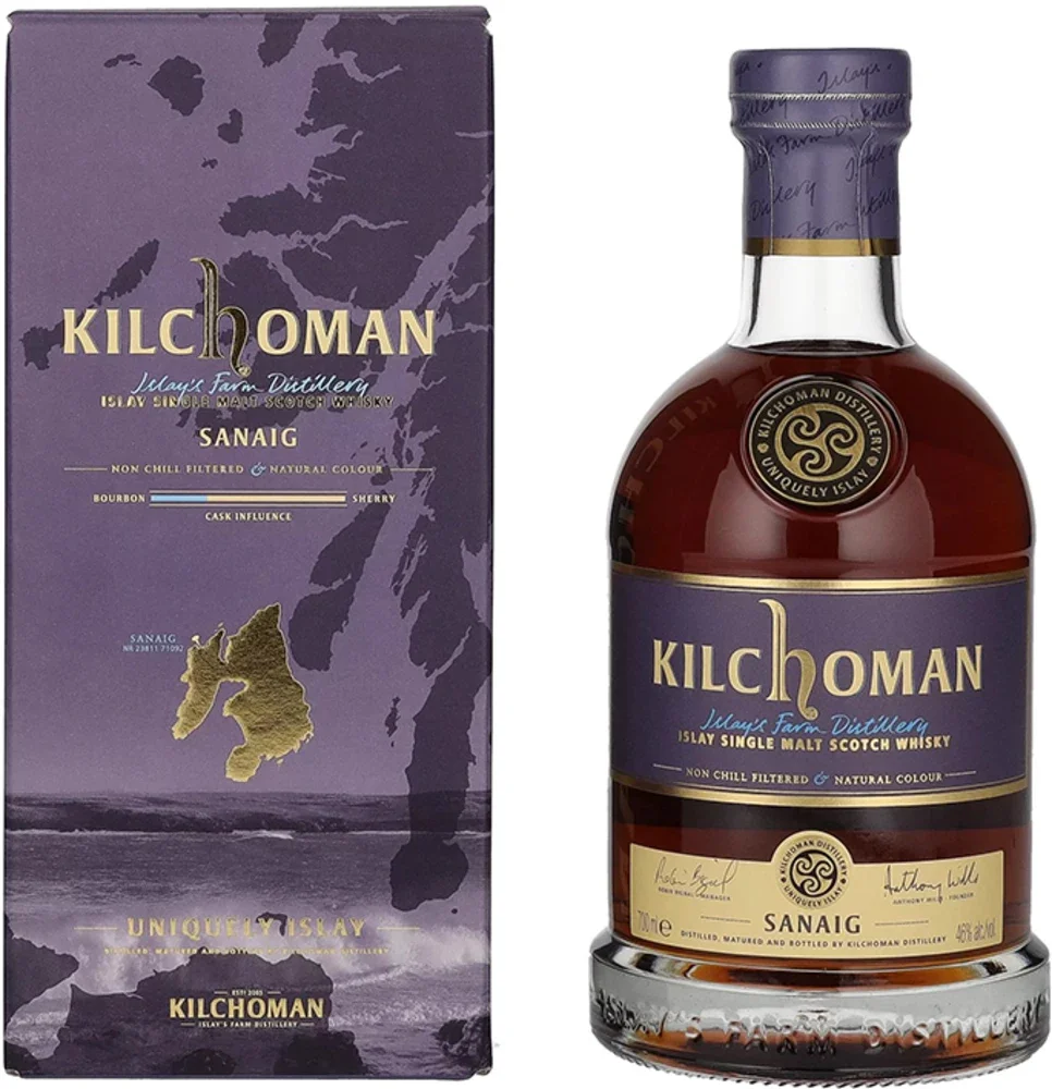Škotski viski Kilchoman SANAIG Islay Single Malt poklon kutija 0,7 L