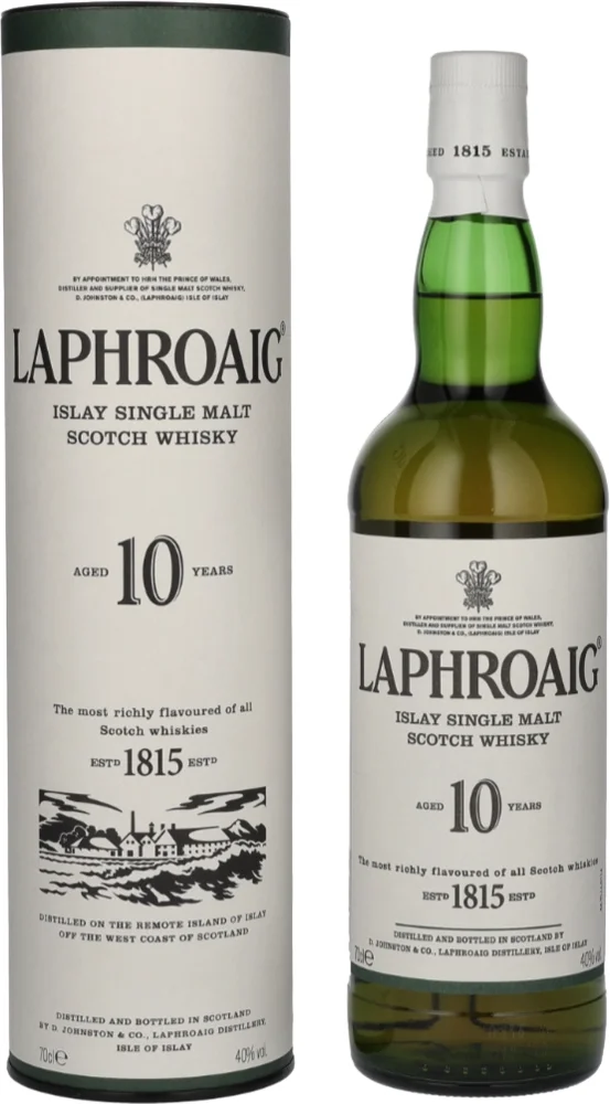Škotski viski LAPHROAIG 10 Single malt poklon kutija 0,7 L