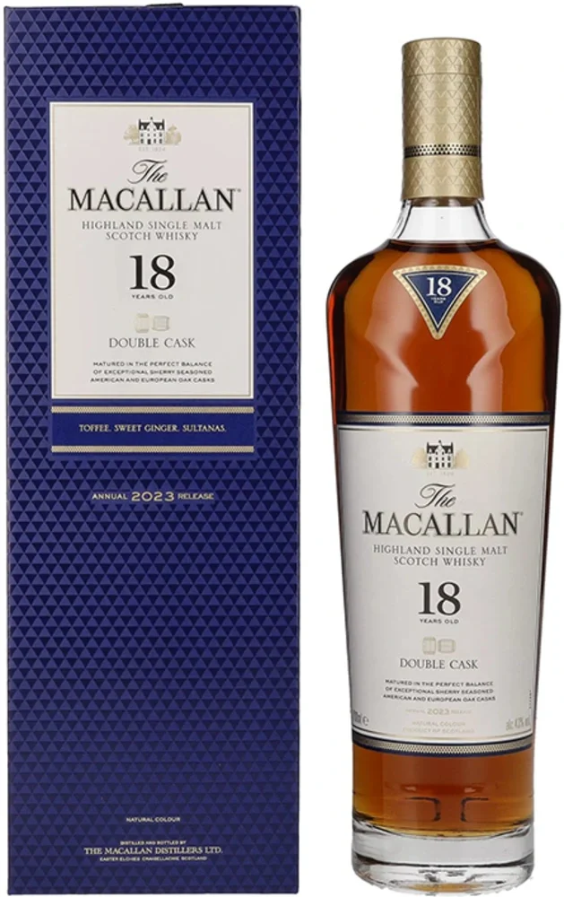 Škotski viski Macallan 18y DOUBLE CASK 2025 poklon kutija 0,7 L