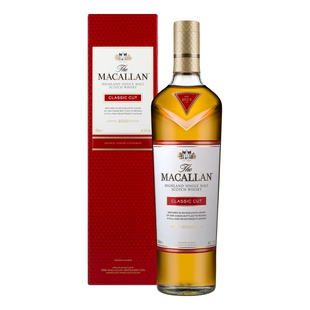 Škotski viski Macallan CLASSIC CUT Limited Edition 2022 poklon kutija 0,7 L