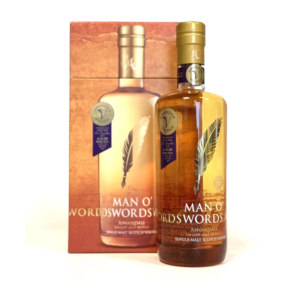 Škotski viski Man O'Words 2014 Rare Vintage Ex-Bourbon Single Malt poklon kutija 0,7 L