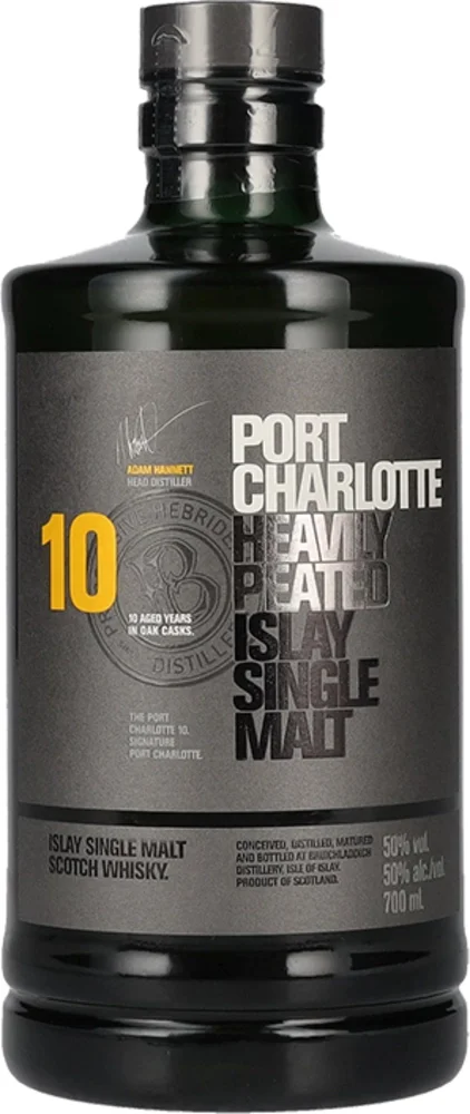 Škotski viski Port Charlotte 10 Years Old Heavily Peated Islay Single Malt 0,7 L