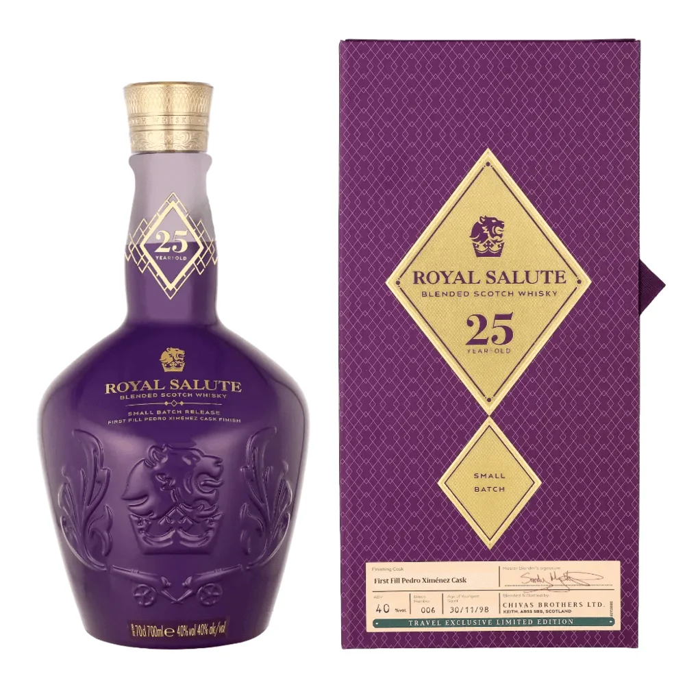 Škotski viski Royal Salute 25 godina Small Batch poklon kutija 0,7 L