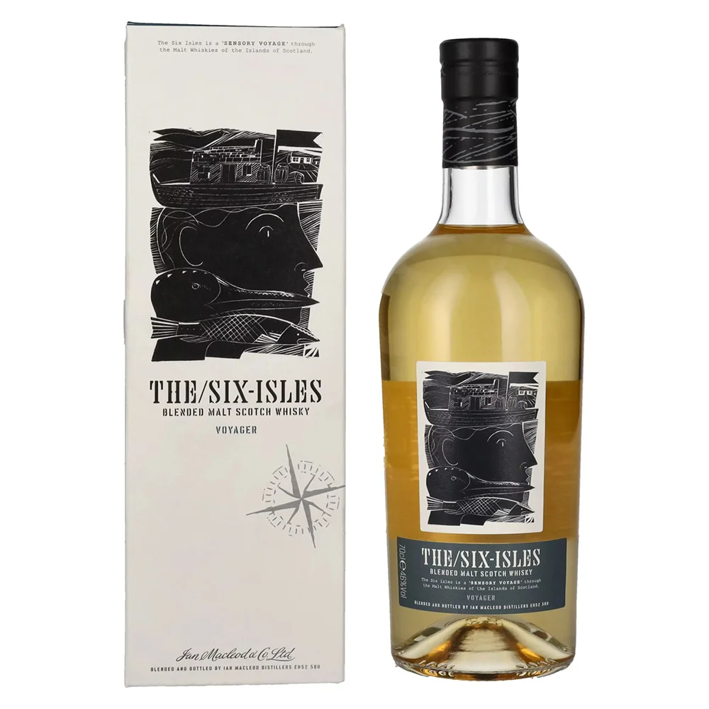Škotski viski The Six Isles Voyager Blended Malt poklon kutija 0,7 L