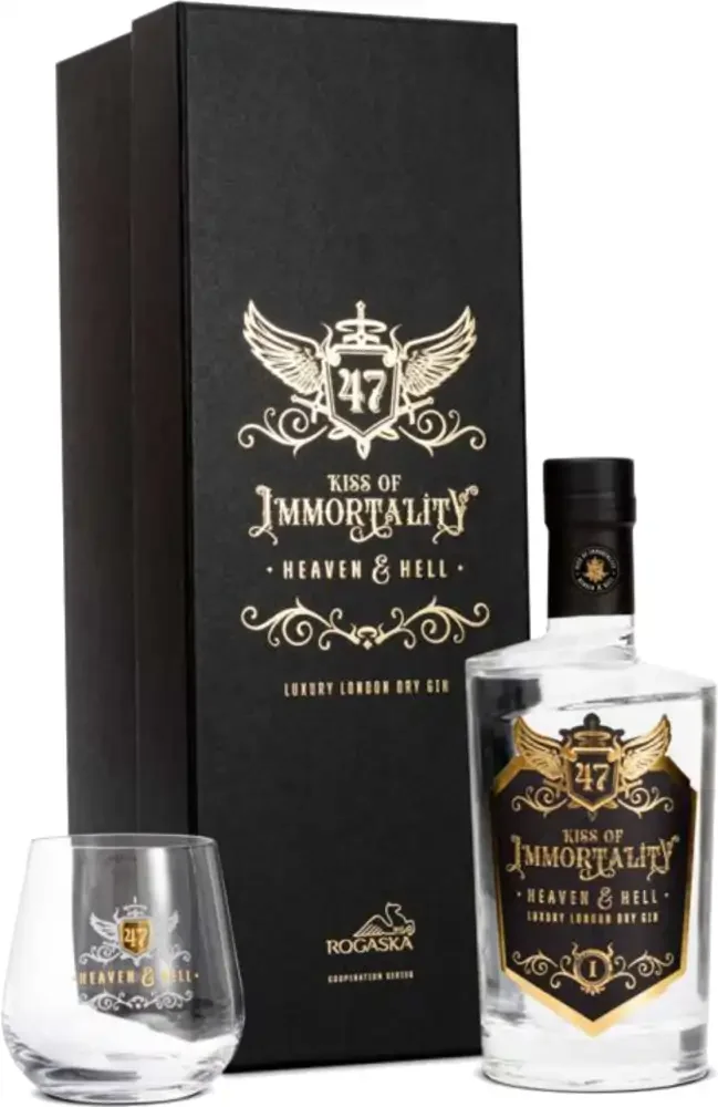 Gin Luxury London dry gift set Heaven & Hell poklon kutija 0,7 L