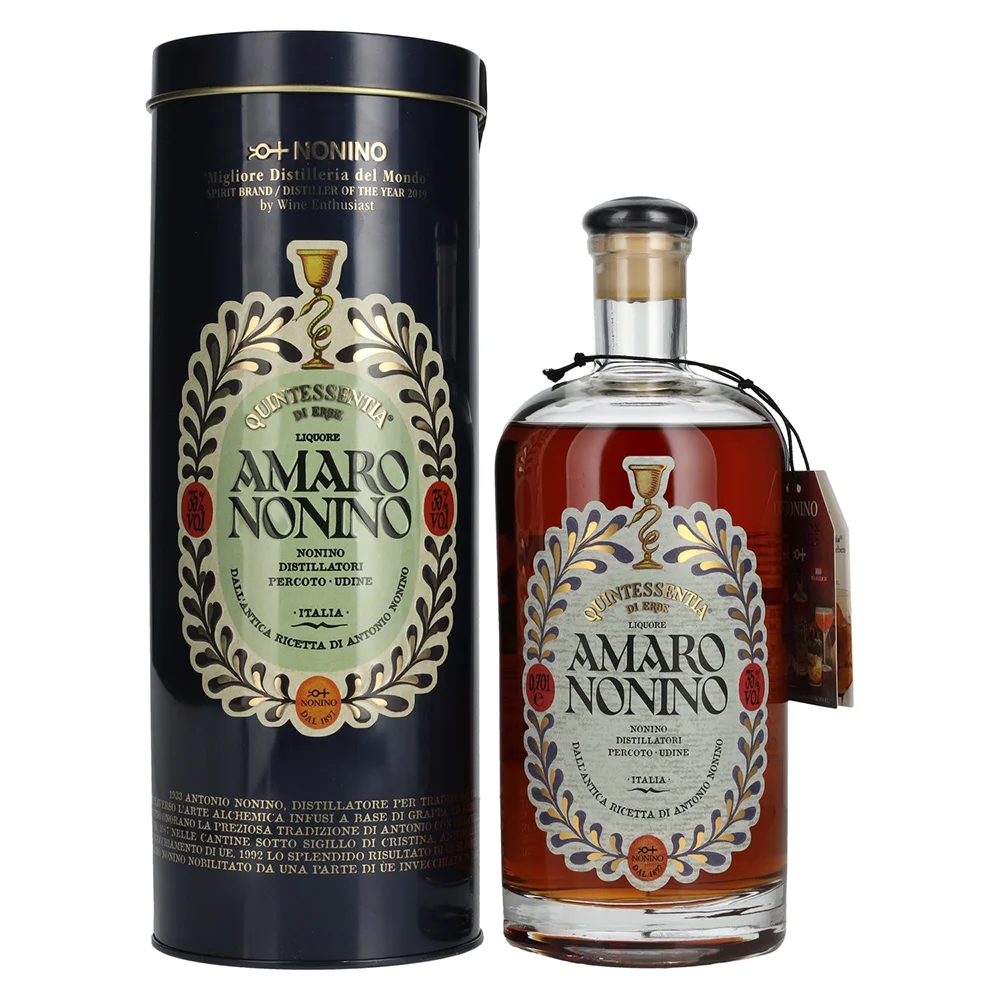 [DX1725] Grappa Amaro Nonino Quintessentia Di Erbe poklon kutija 0,7 L