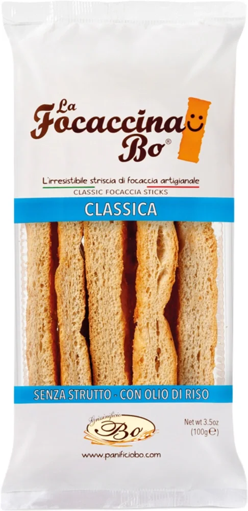 [DX1814] HRUSTLJAVA FOCACCIA BO KLASIČNA Grissinificio Bo 100 g