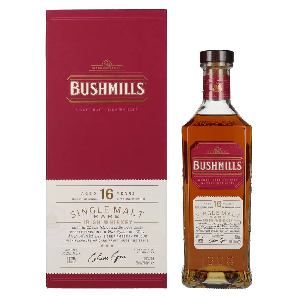 [DX1940] Irski viski Bushmills 16 Y poklon kutija 0,7 L