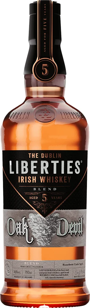 [DX3401] Irski viski The Dublin LIBERTIES 5y Single Malt Oak Devil poklon kutija 0,7 L