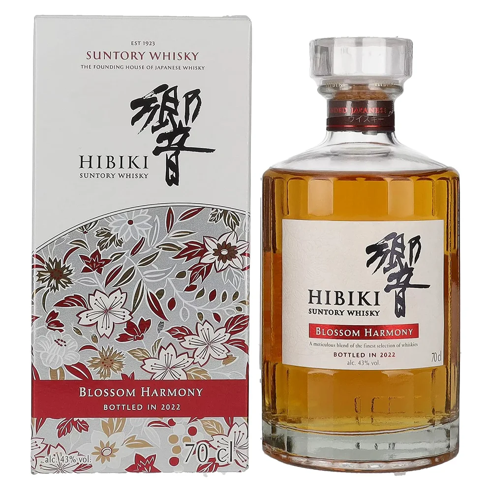 [DX5584] Japanski Whisky Hibiki Blossom Harmony 2022 Suntory poklon kutija 0,7 L