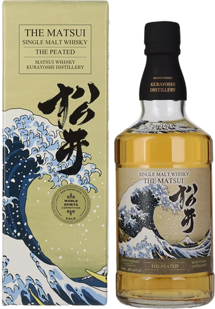[DX7148] Japanski Whisky Single malt The Peated Cask Matsui poklon kutija 0,7 L