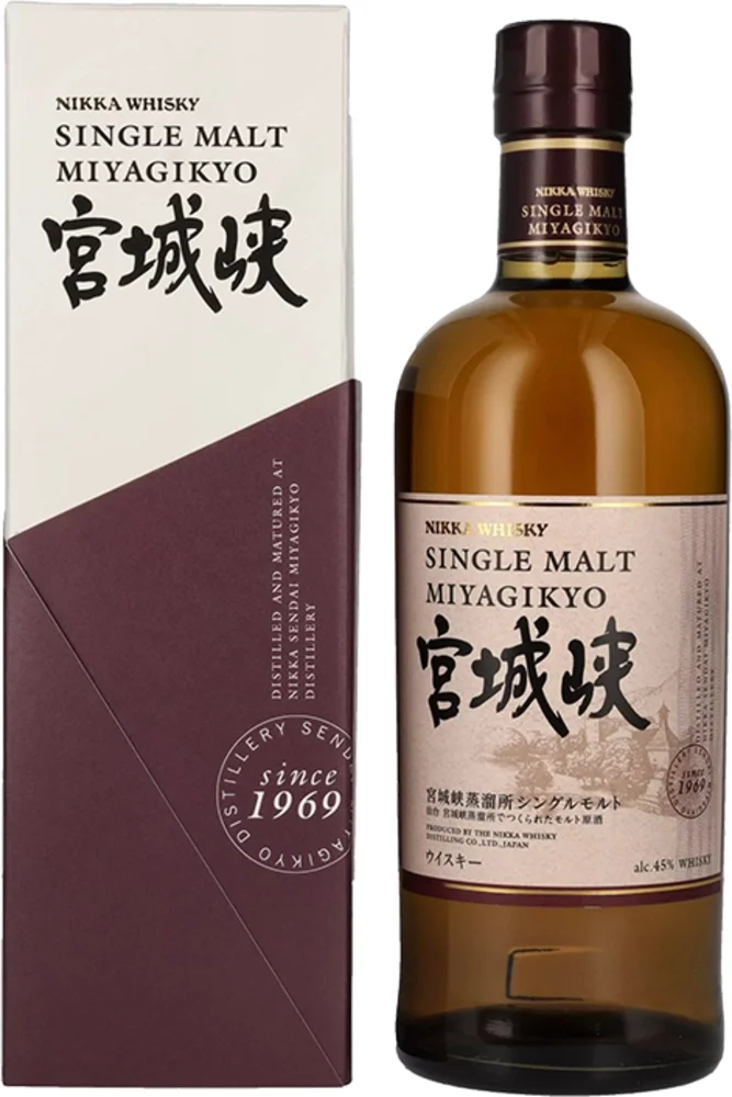 [DX7796] Japanski viski Nikka Miyagikyo Single malt poklon kutija 0,7 L