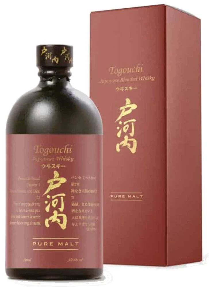 [DX1849] Japanski viski Pure Malt Togouchi poklon kutija 0,7 L