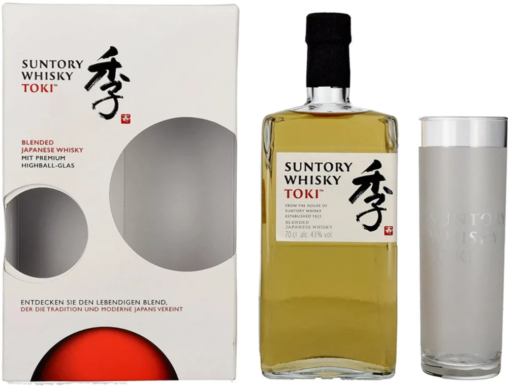 [DX4239] Japanski viski TOKI Blended Suntory + HIGHBALL čaša poklon kutija 0,7 L