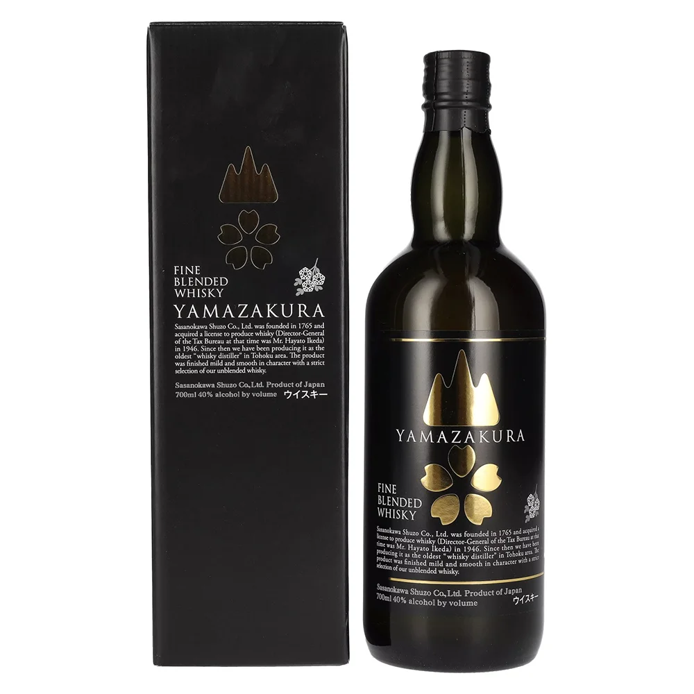 [DX9608] Japanski viski Yamazakura Blended Black Label poklon kutija 0,7 L