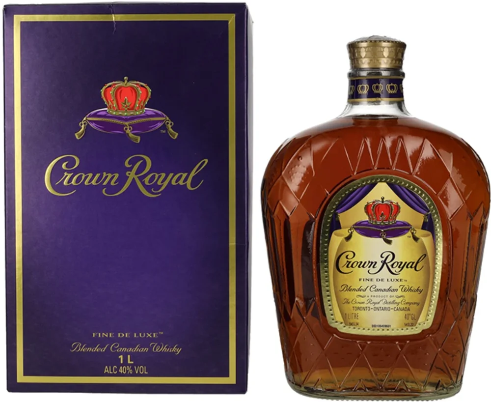 [DX6559] Kanadski viski Crown Royal Whiskey Blended poklon kutija 1 L
