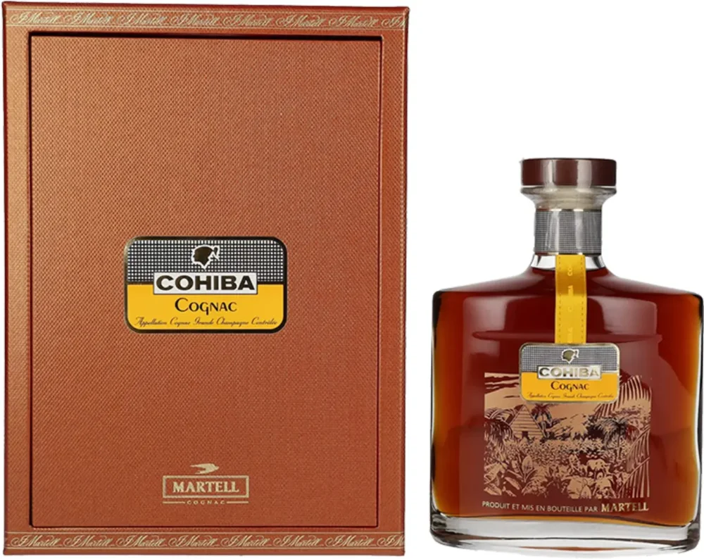[DX3370] Konjak Martell Cohiba Grande Champagne poklon kutija 0,7 L