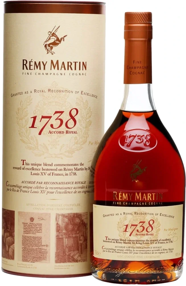 [DX2656] Konjak Remy Martin 1738 ACCORD ROYAL poklon kutija 0,7 L