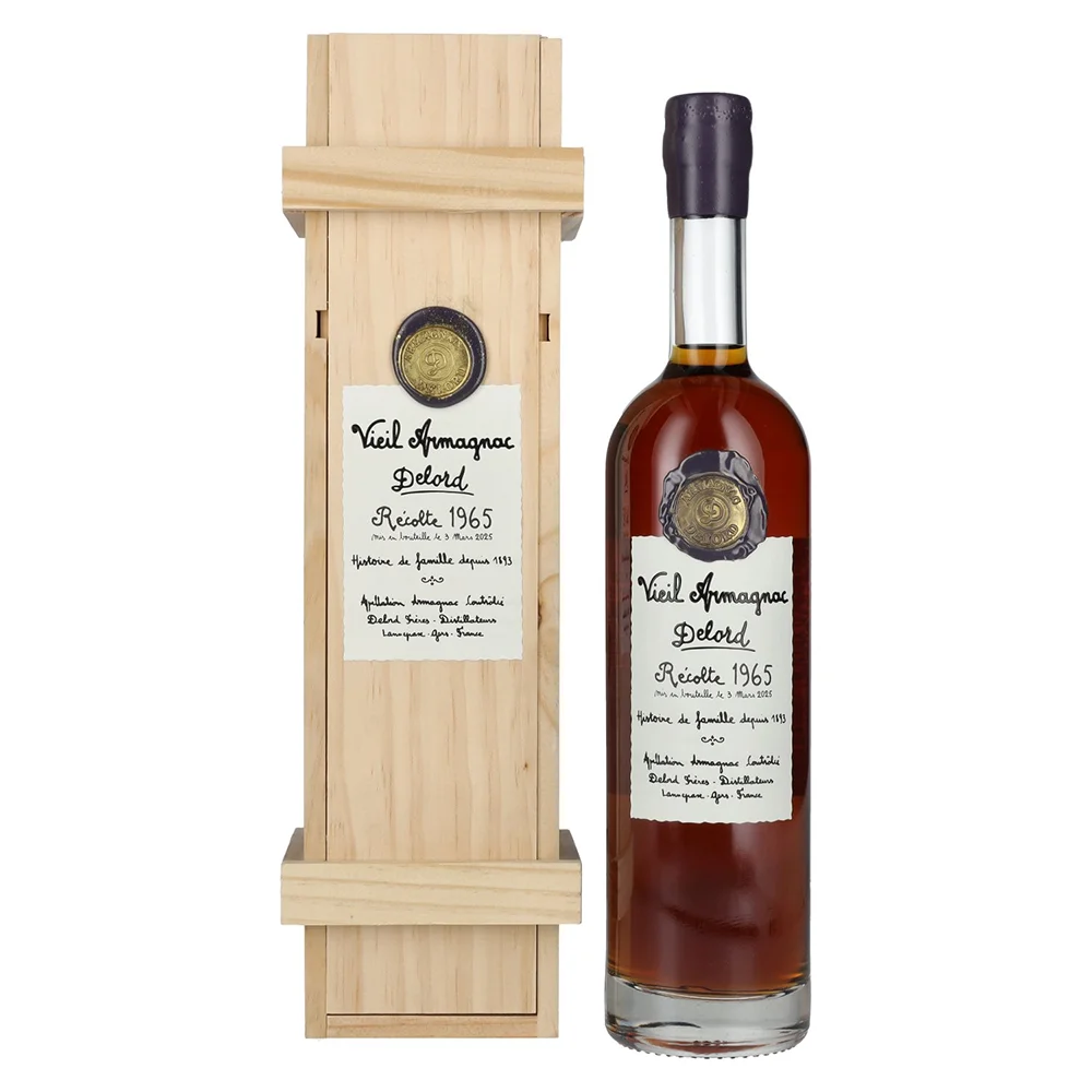 [DX9658] Armagnac Vieil Armagnac Delord Vintage 1965 poklon kutija 0,7 L