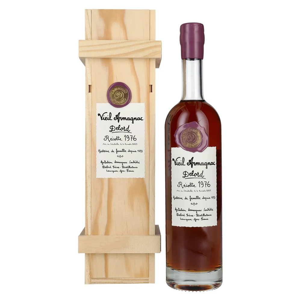 [DX7693] Armagnac Vieil Armagnac Delord Vintage 1976 poklon kutija 0,7 L