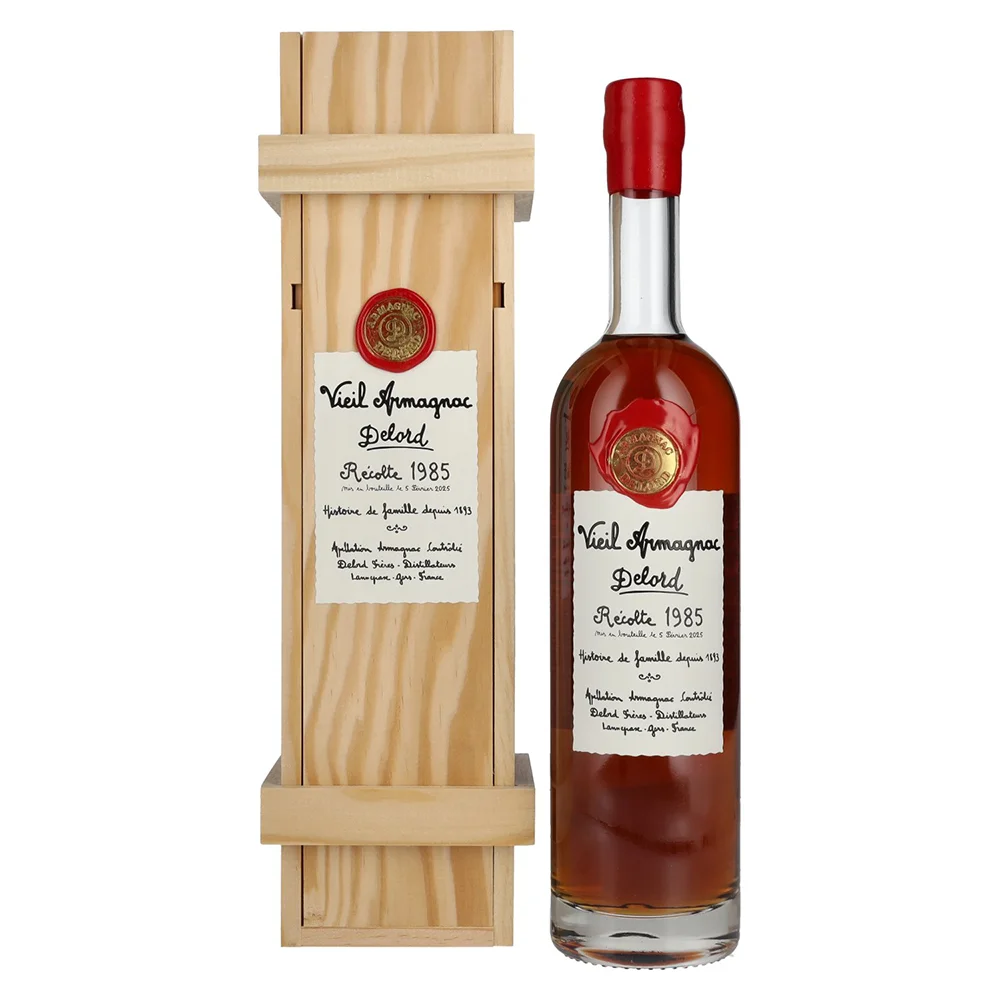 [DX558] Armagnac Vieil Armagnac Delord Vintage 1985 poklon kutija 0,7 L