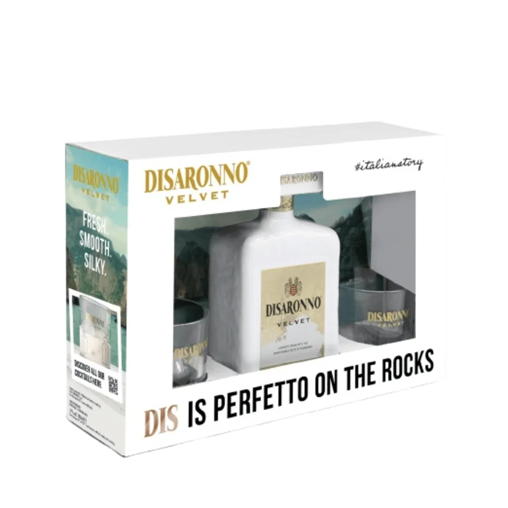 [DX1363] Liker Velvet Disaronno + 2 čaše 0,7 L