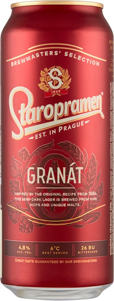 [DX413] Pivo granat Staropramen 0,5 L