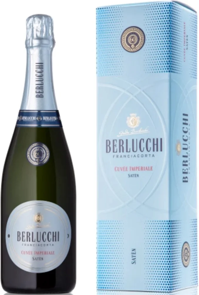 [DX3193] Pjenušac Berlucchi Franciacorta Cuvee Imperiale Saten poklon kutija 0,75 L