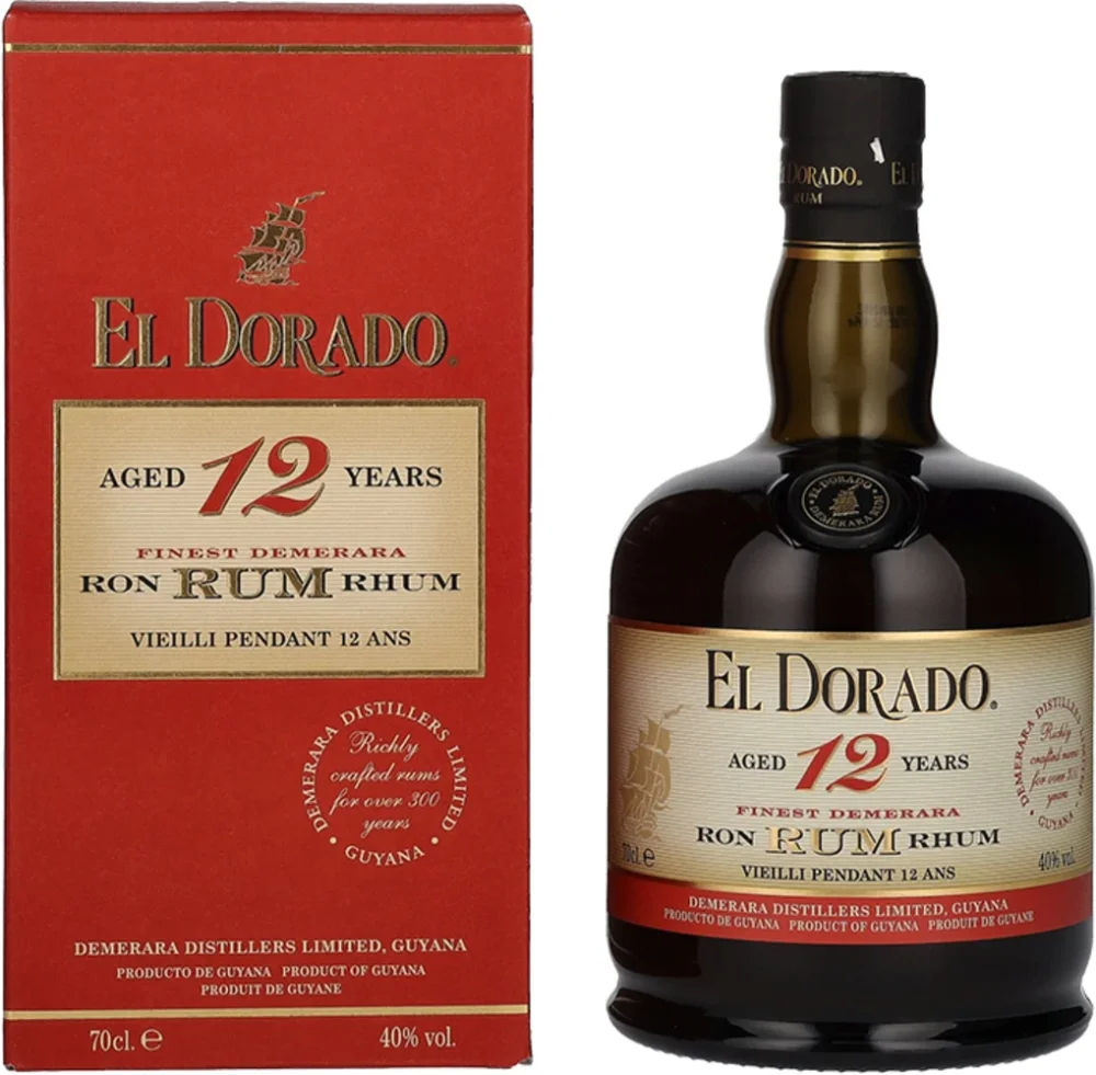 [DX7041] Rum 12 Years Old El Dorado poklon kutija 0,7 L