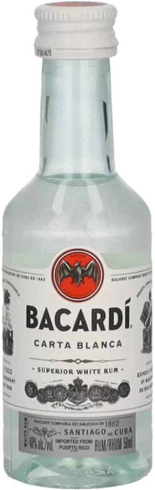 [DX1816] Rum Bacardi Carta Blanca PET 0,05 L