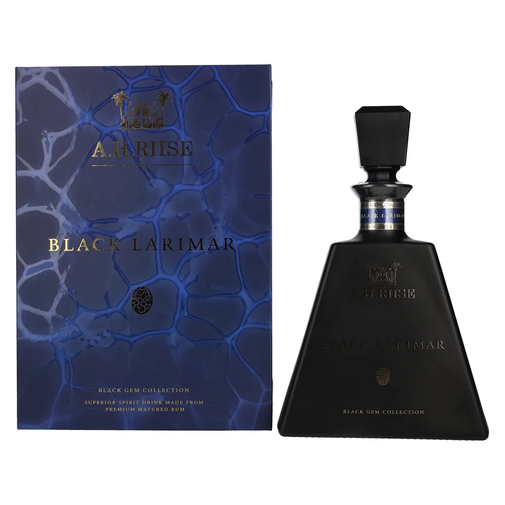 [DX3196] Rum Black Larimar A.H.Riise poklon kutija 0,7 L