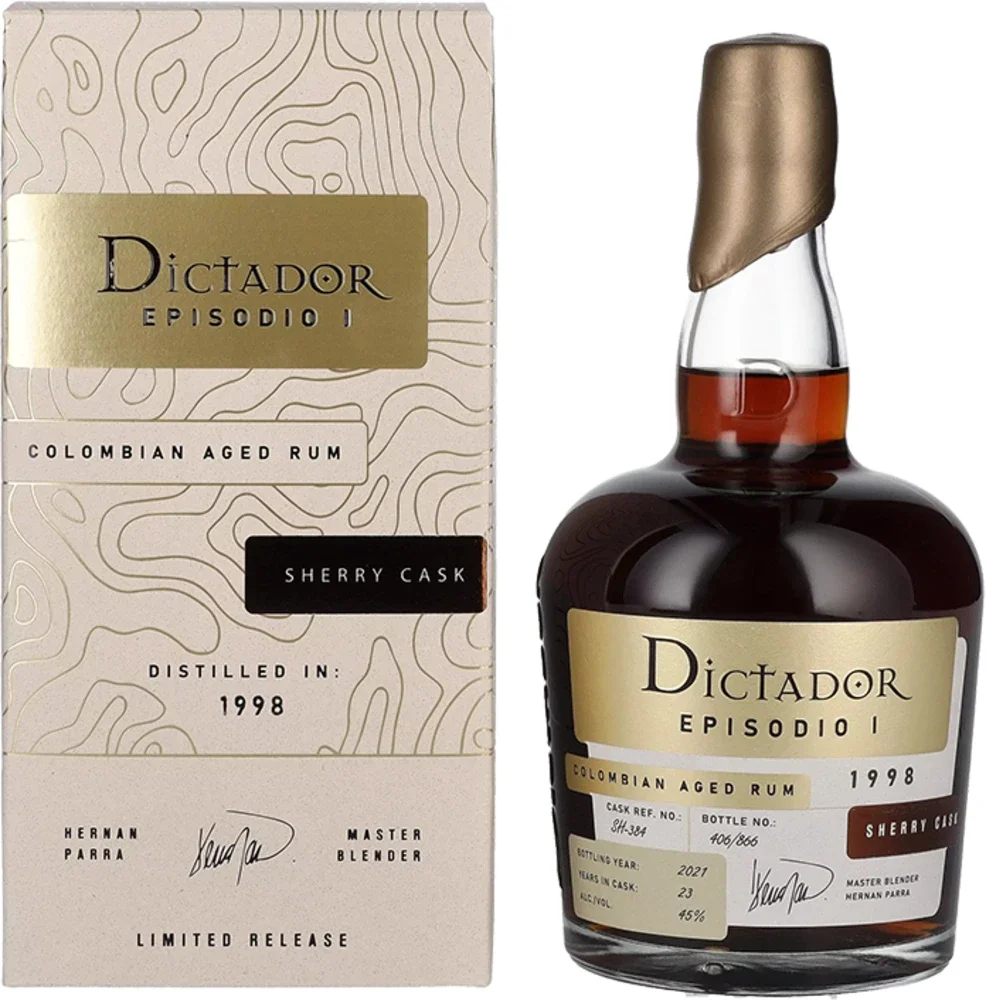 [DX3737] Rum Capitulo 23 Years Old 1998 Dictador poklon kutija 0,7 L