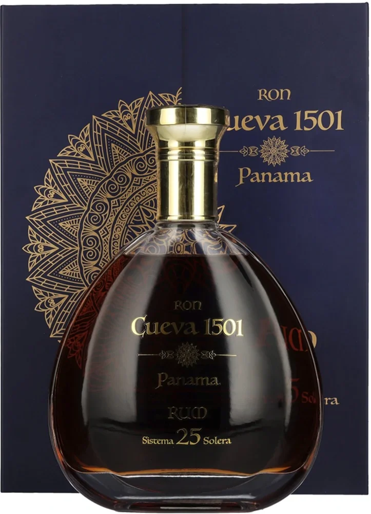 [DX7388] Rum Cueva 1501 Panama 25 Sistema Solera poklon kutija 0,7 L