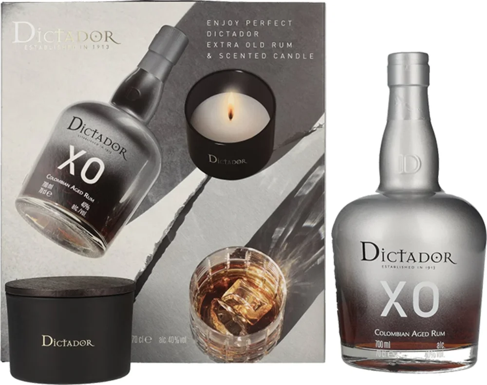 [DX2223] Rum Dictador X.O. Insolent + svečka poklon kutija 0,7 L
