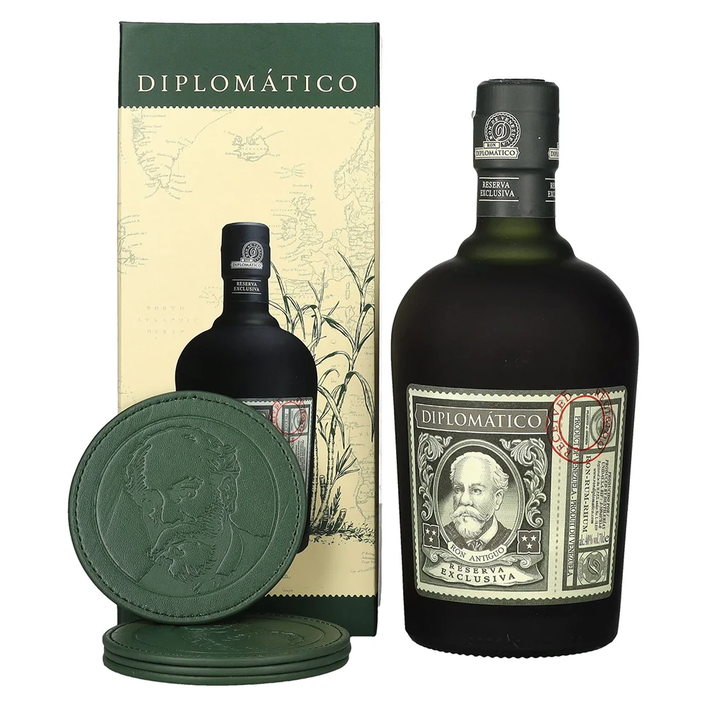 [DX4750] Rum Diplomatico Reserva Exclusiva + 4 Coaster poklon kutija 0,7 L