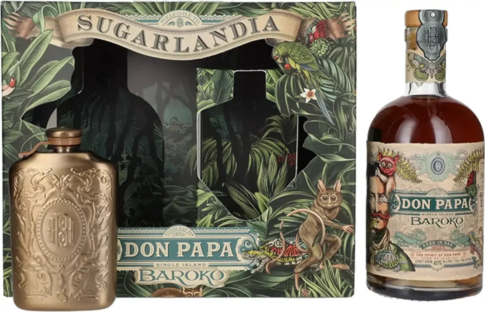 [DX9680] Rum Don Papa Baroko + flask poklon kutija 0,7 L