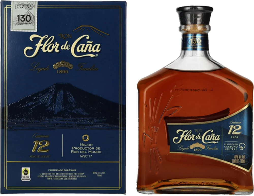 [DX8894] Rum Flor de Cana 12 Y poklon kutija 0,7 L