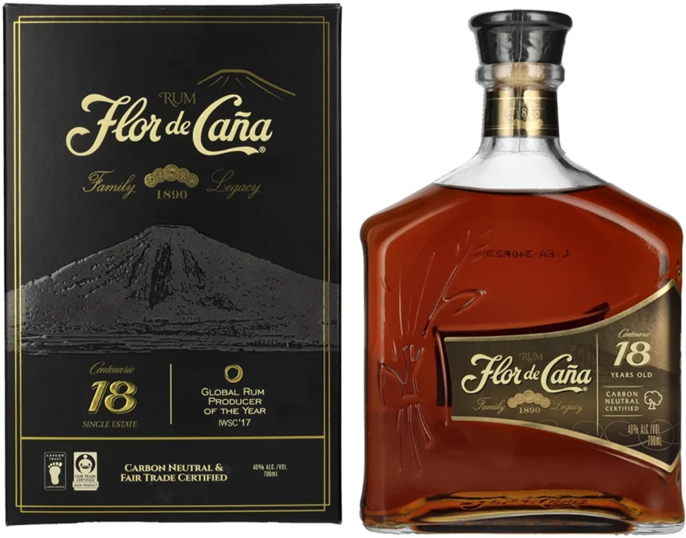 [DX3158] Rum Flor de Cana 18 y poklon kutija 0,7 L
