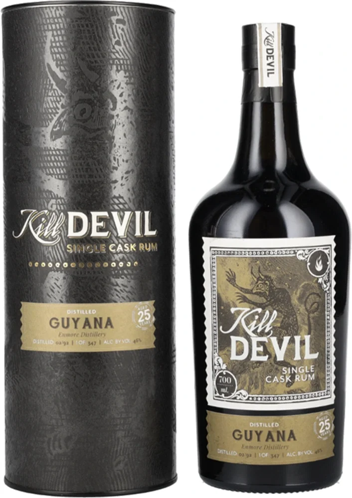 [DX3722] Rum Hunters Laing Kill Devil Guyana 25 Years Old Single Cask Rum 1992 poklon kutija 0,7 L