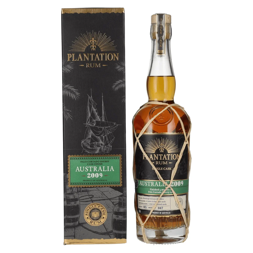[DX4028] Rum Plantation AUSTRALIA Single Cask Sherry Palo Cortado Finish 2009 poklon kutija 0,7 L